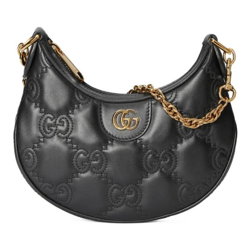 Women's 'GG Matelassé Half-Moon' Shoulder Bag