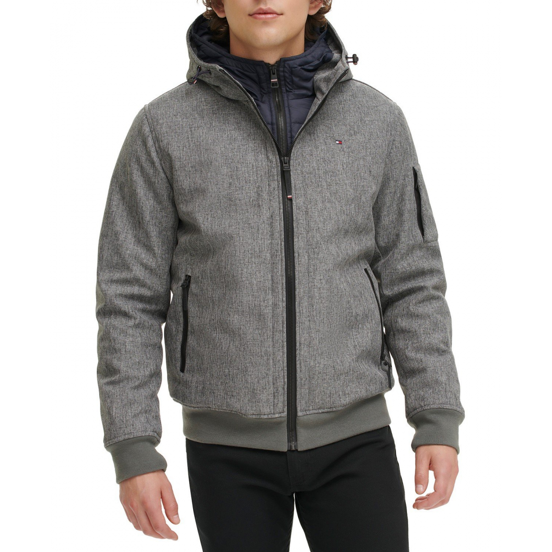 Men's Hoodie Bomber Combo Jacket