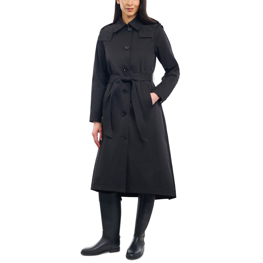 Imperméable 'Hooded Belted' pour Femmes