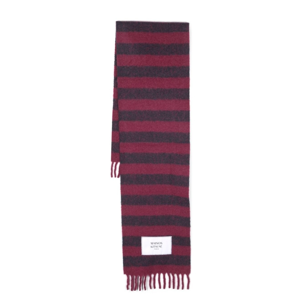 Women's 'Rugby Striped' Wool Scarf