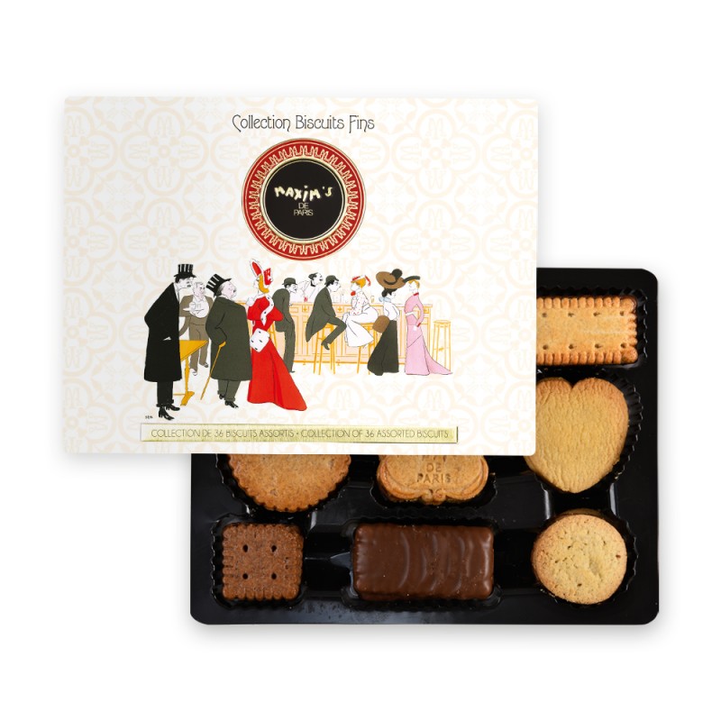 Boîte métal 32 Biscuits assortis