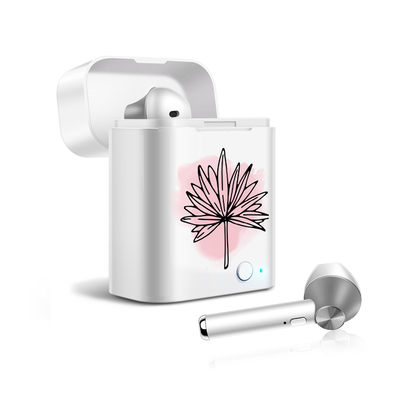 'Bluetooth 5.0 Stereo Pink Palm Tree' Wireless Earphones