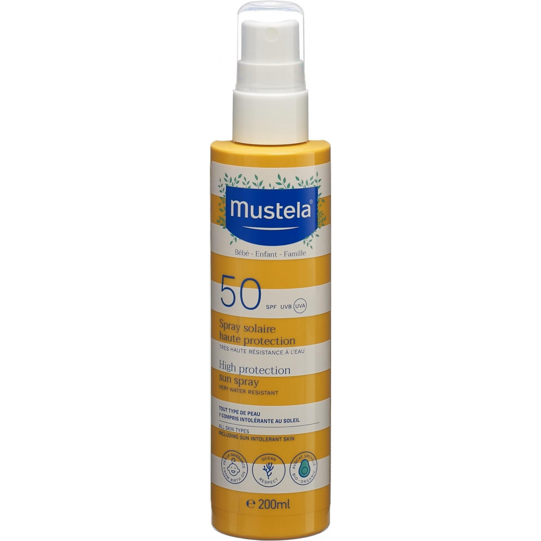 'High Protection SPF50' Sunscreen Spray - 200 ml