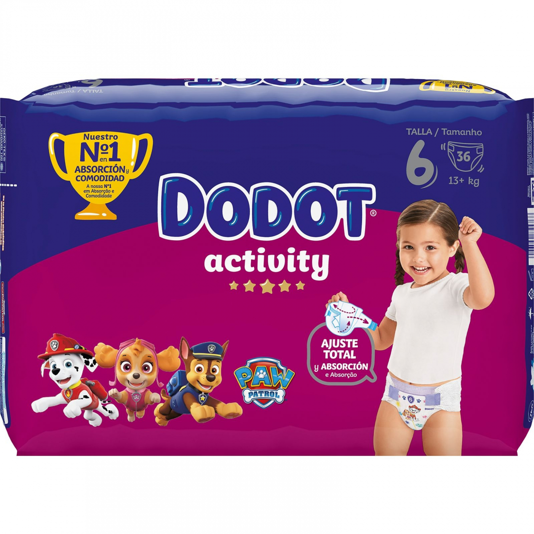 'Activity T6' Diapers - 36 Pieces