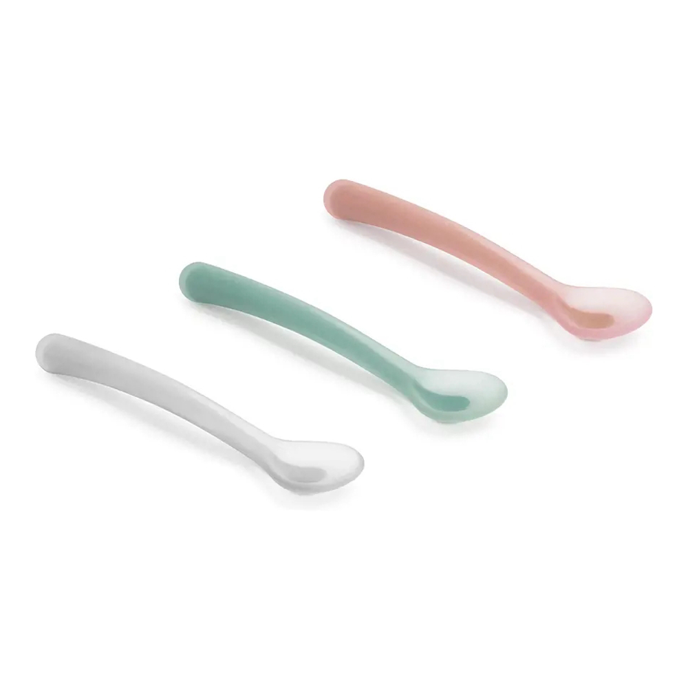 'Baby +4M Silicone' Spoon - 2 Pieces