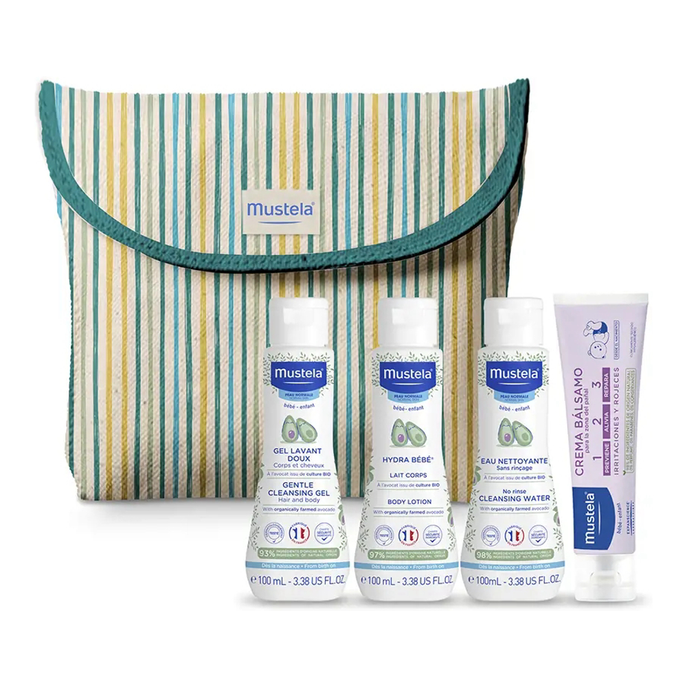 'Little Moments Stripes' Baby Care Set - 5 Pieces