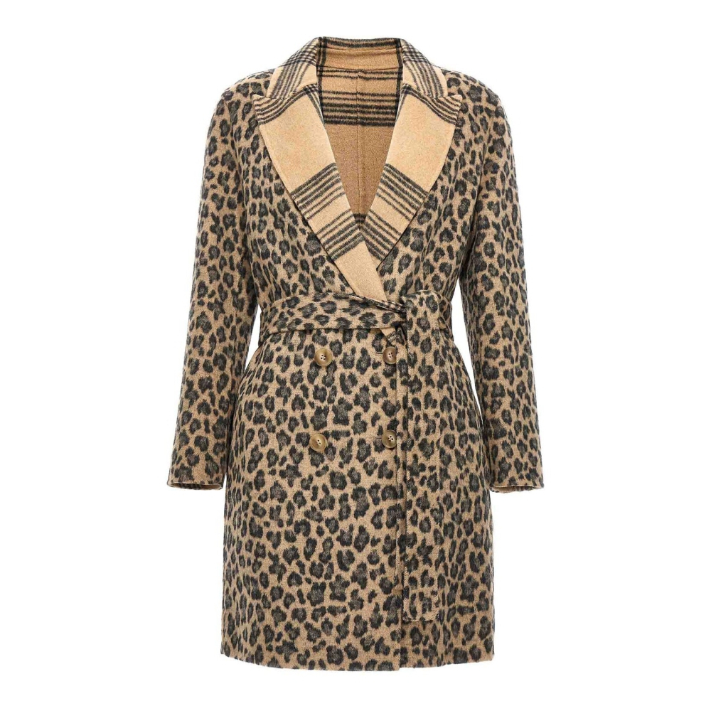 'Animalier' Mantel für Damen