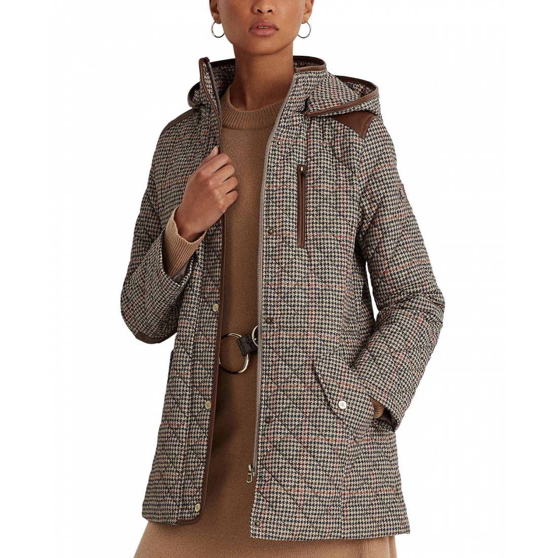 Women's 'Hooded Quilted' Coat