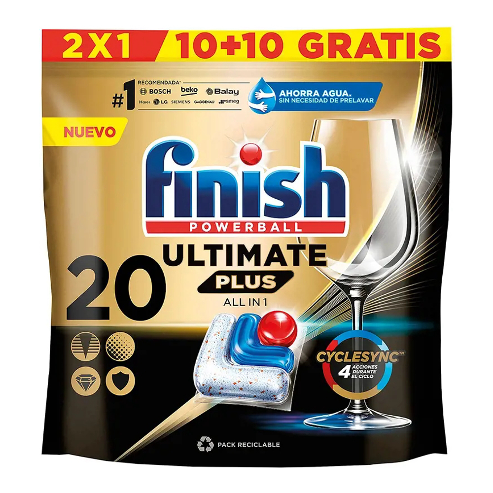 'Powerball Ultimate Plus' Dishwasher Capsules - 20 Capsules