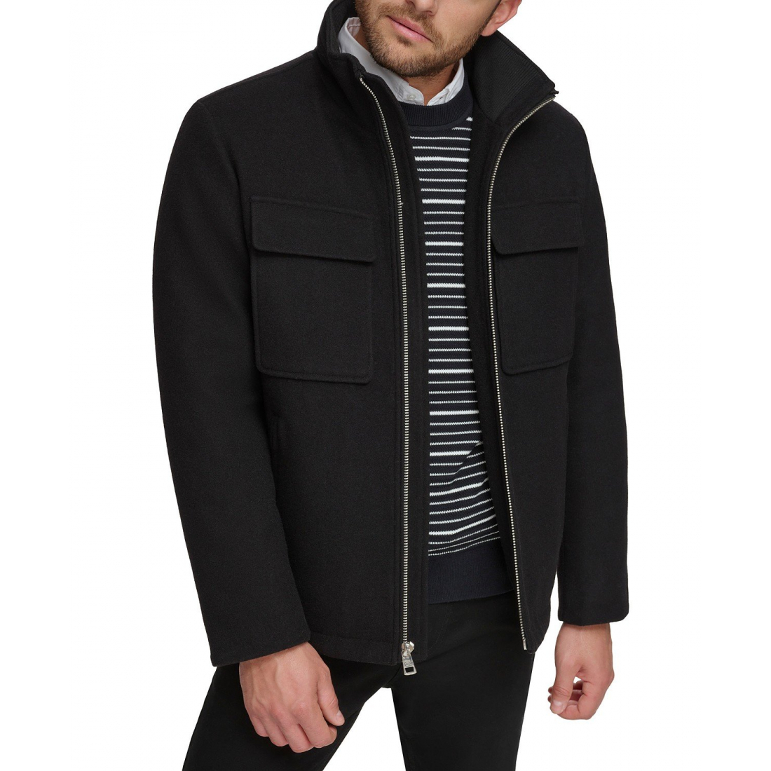 Men's 'Hipster Full-Zip with Zip-Out Hood' Jacket