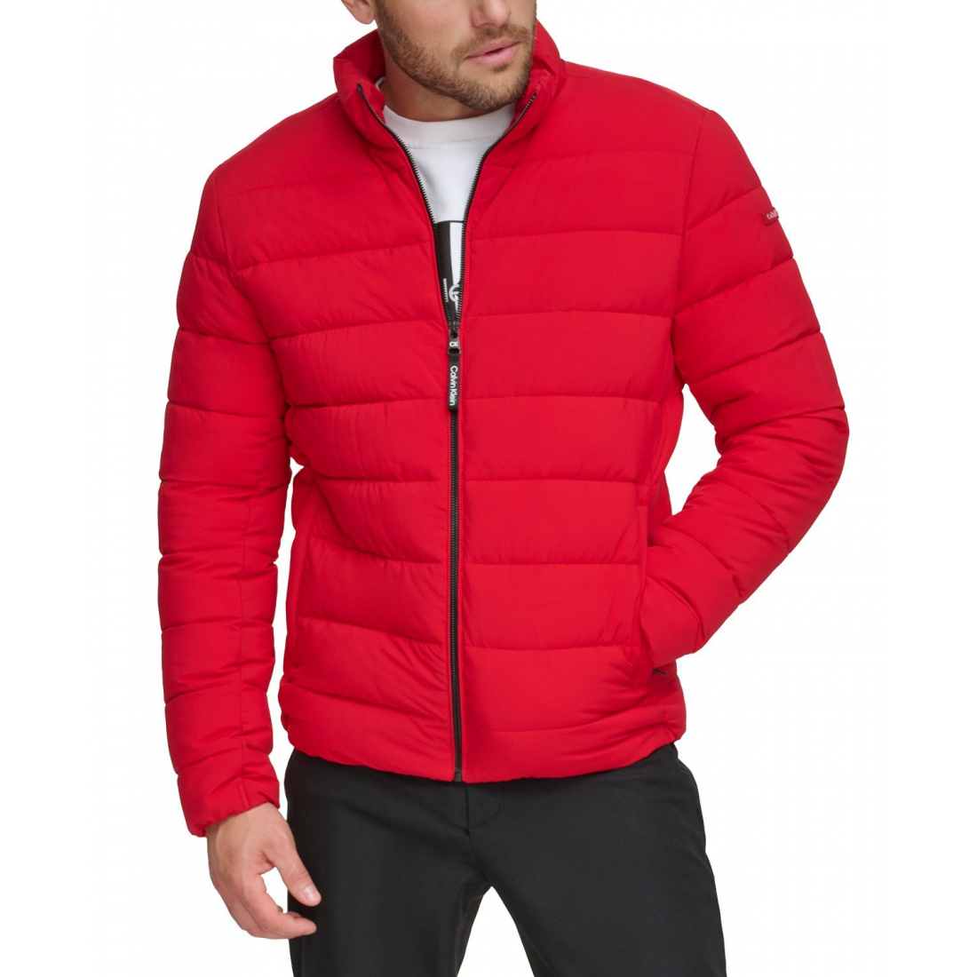 Men's 'Quilted Infinite Stretch Water-Resistant' Puffer Jacket