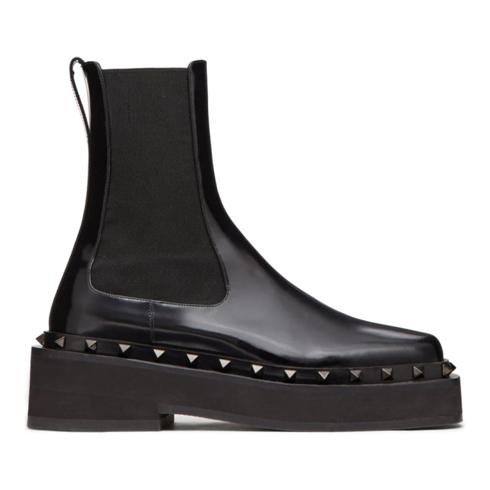 Women's 'M Way Rockstud Beatle' Chelsea Boots