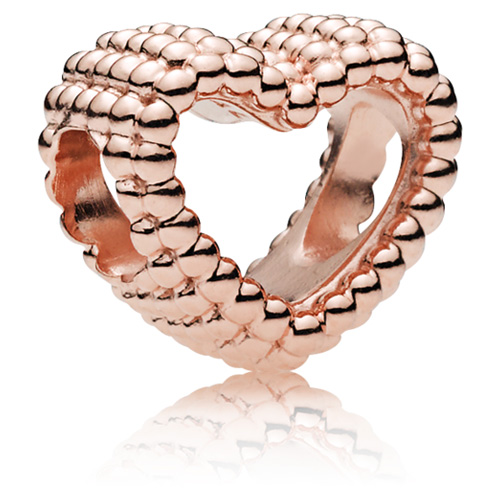 Charm 'Beaded Open Heart' pour Femmes