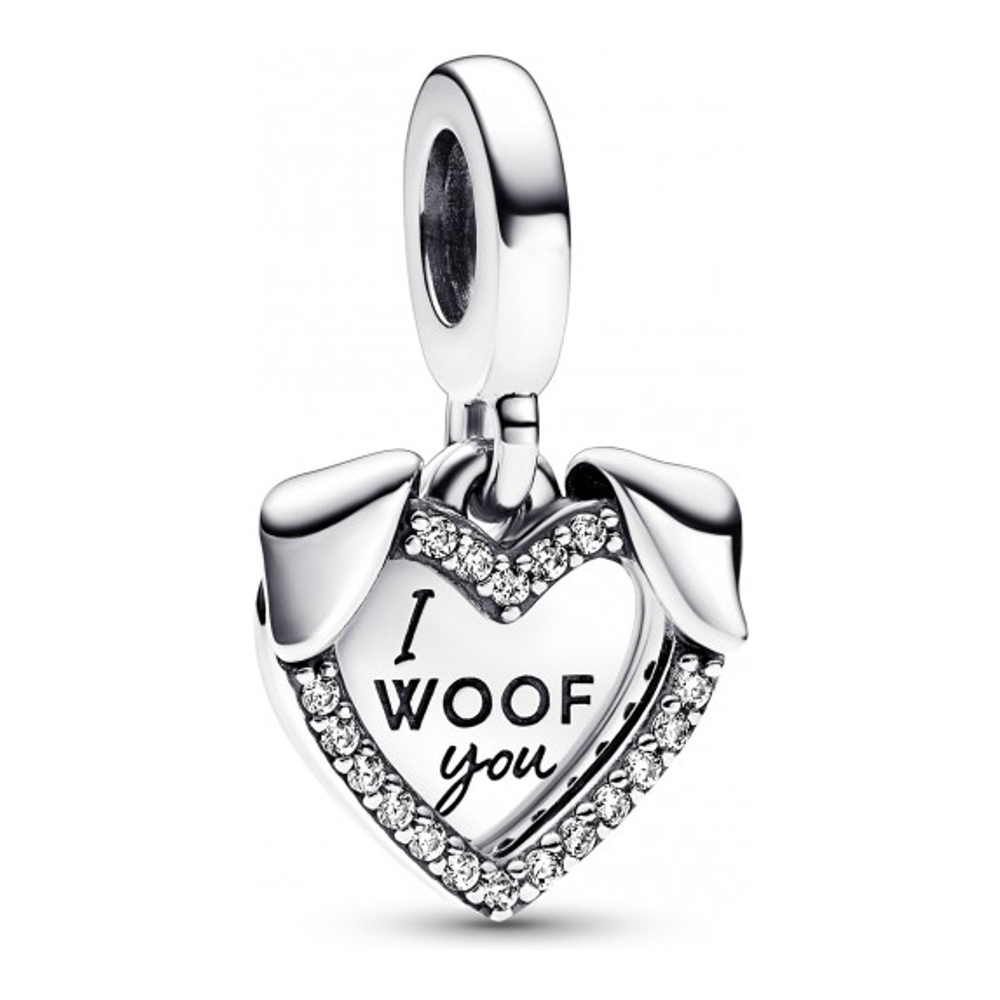 Women's 'Heart & Dog' Charm