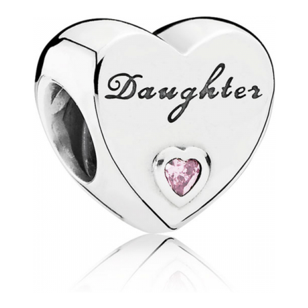 'Daughter Heart Charm' Charm für Damen