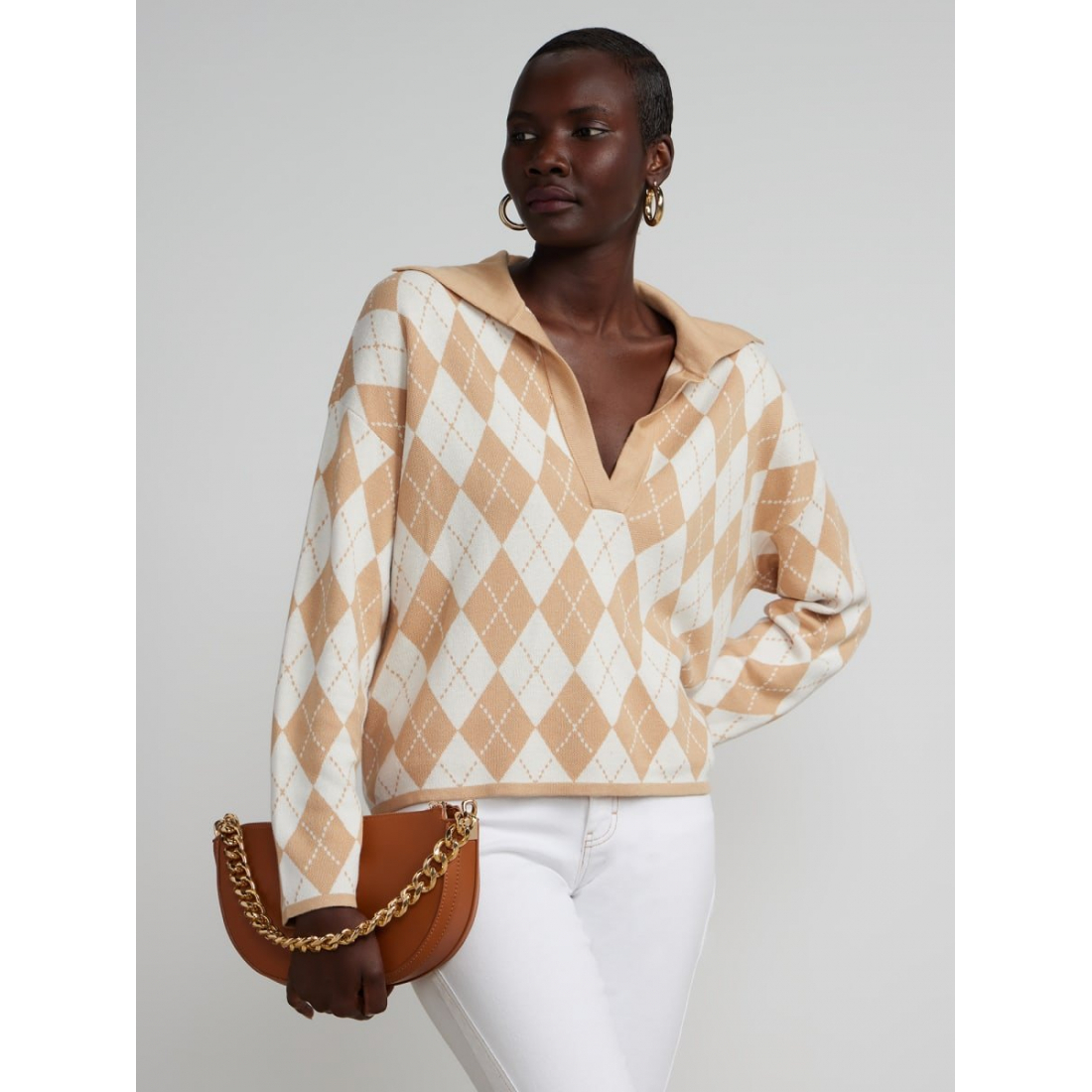 Pull 'Argyle' pour Femmes