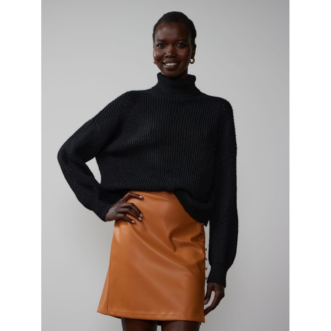 Women's 'Balloon Sleeve' Turtleneck Sweater