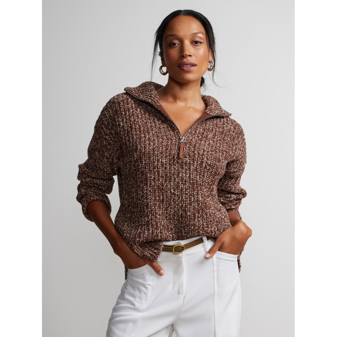 Pull 'Quarter Zip' pour Femmes