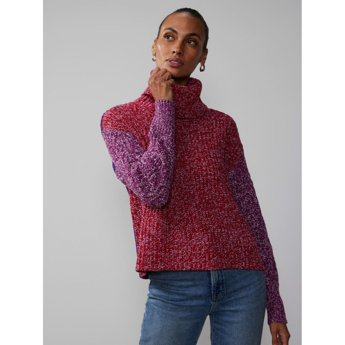'Marled Colorblock' Pullover für Damen