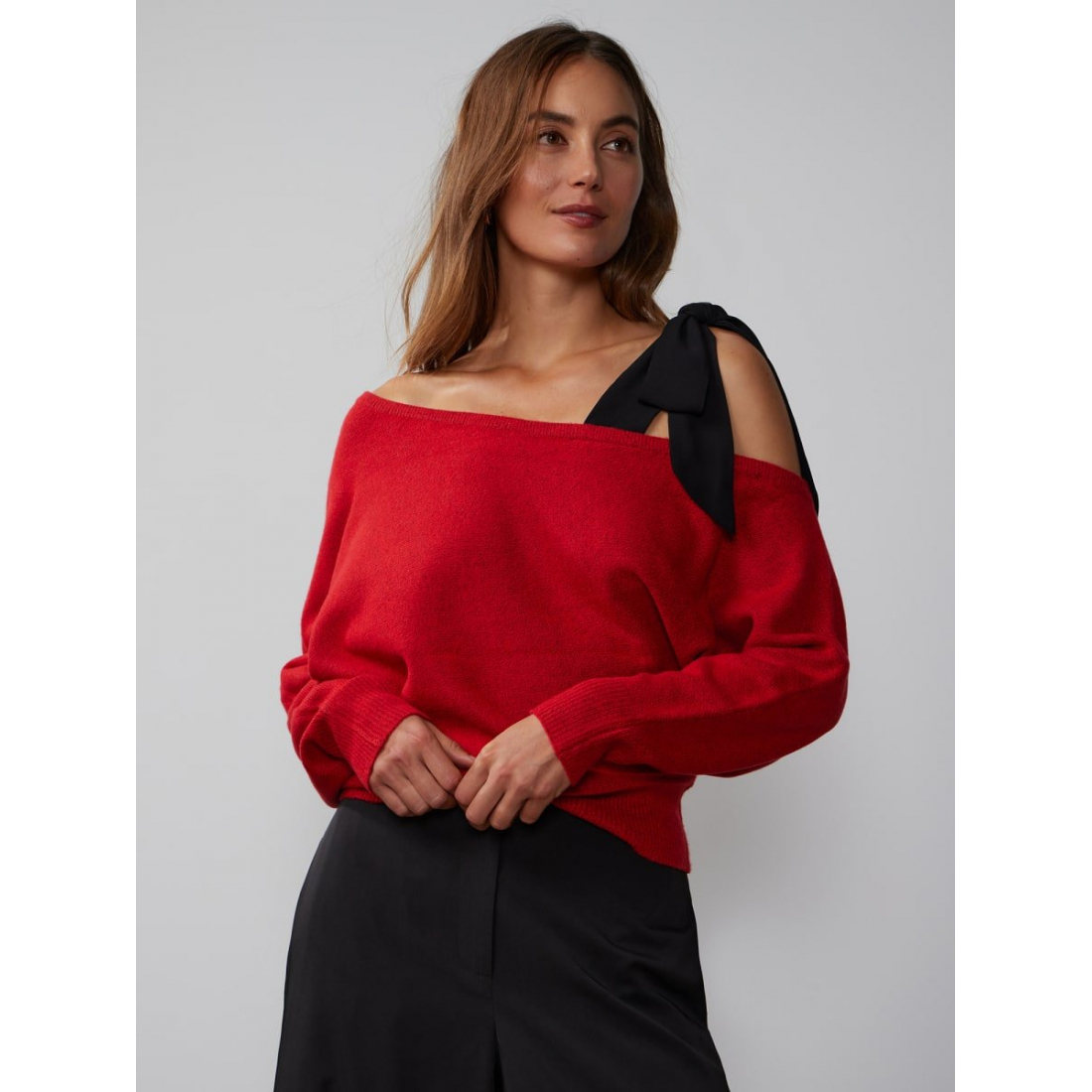 'Velvet Bow' Pullover für Damen