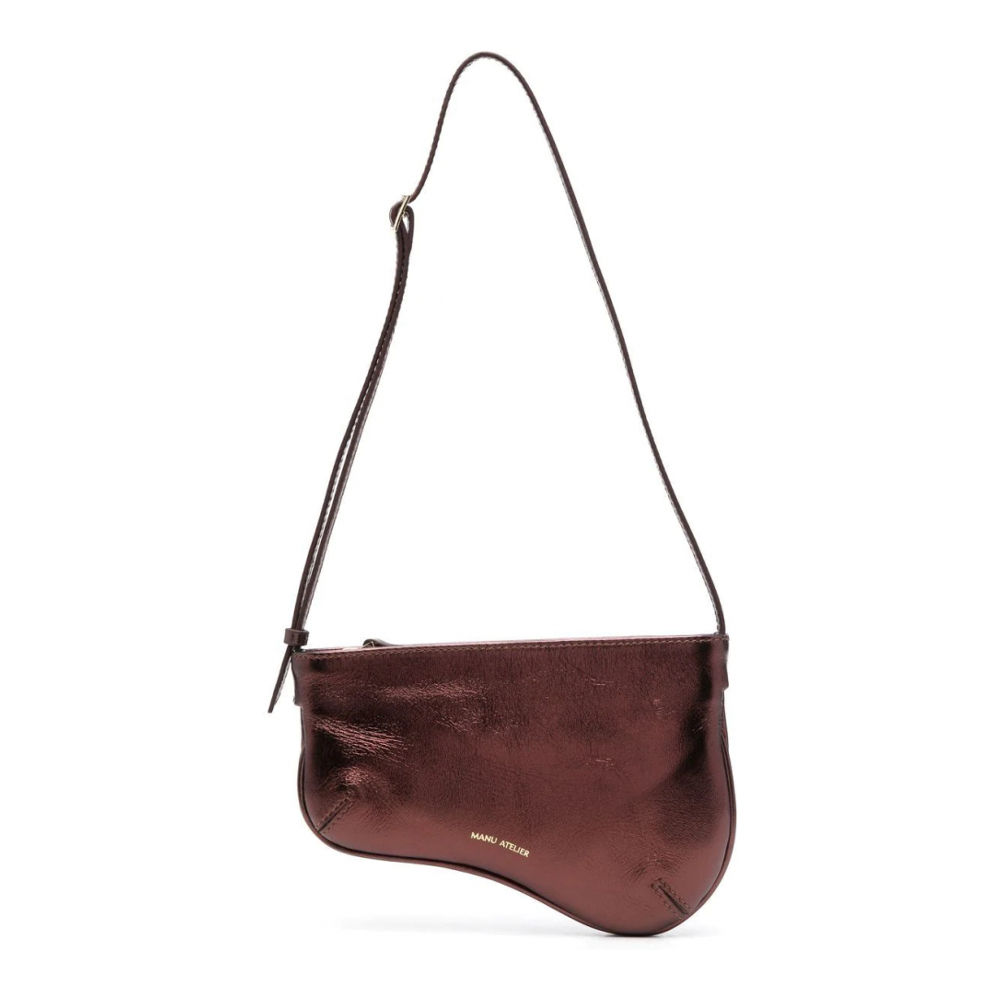 Women's 'Curved Metallic' Shoulder Bag