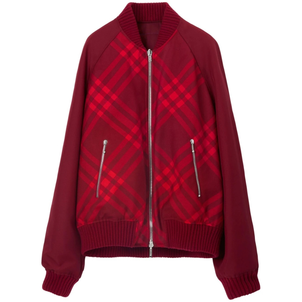 Men's 'Reversible Check' Bomber Jacket