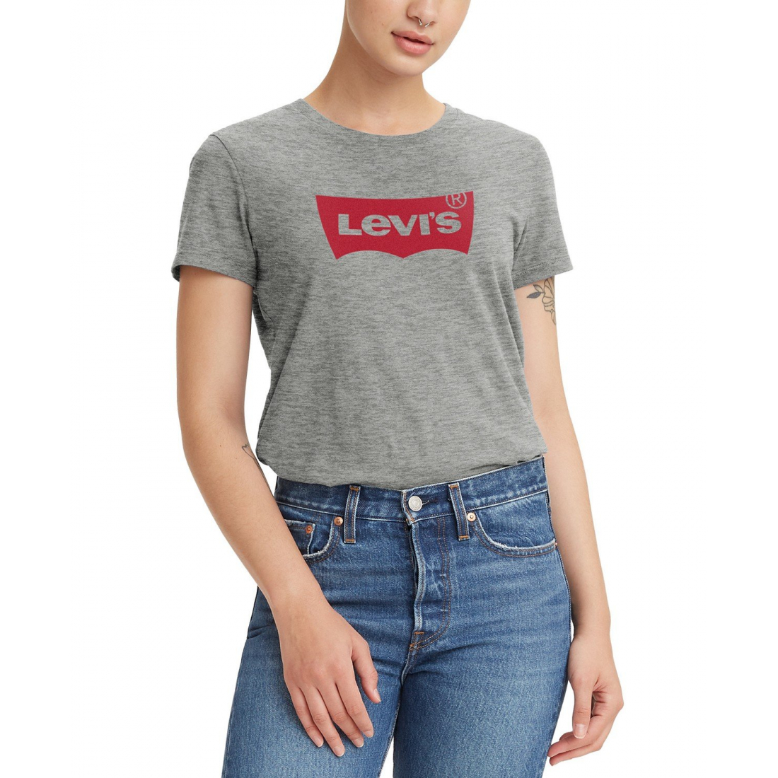 'Perfect Graphic Logo Cotton' T-Shirt für Damen