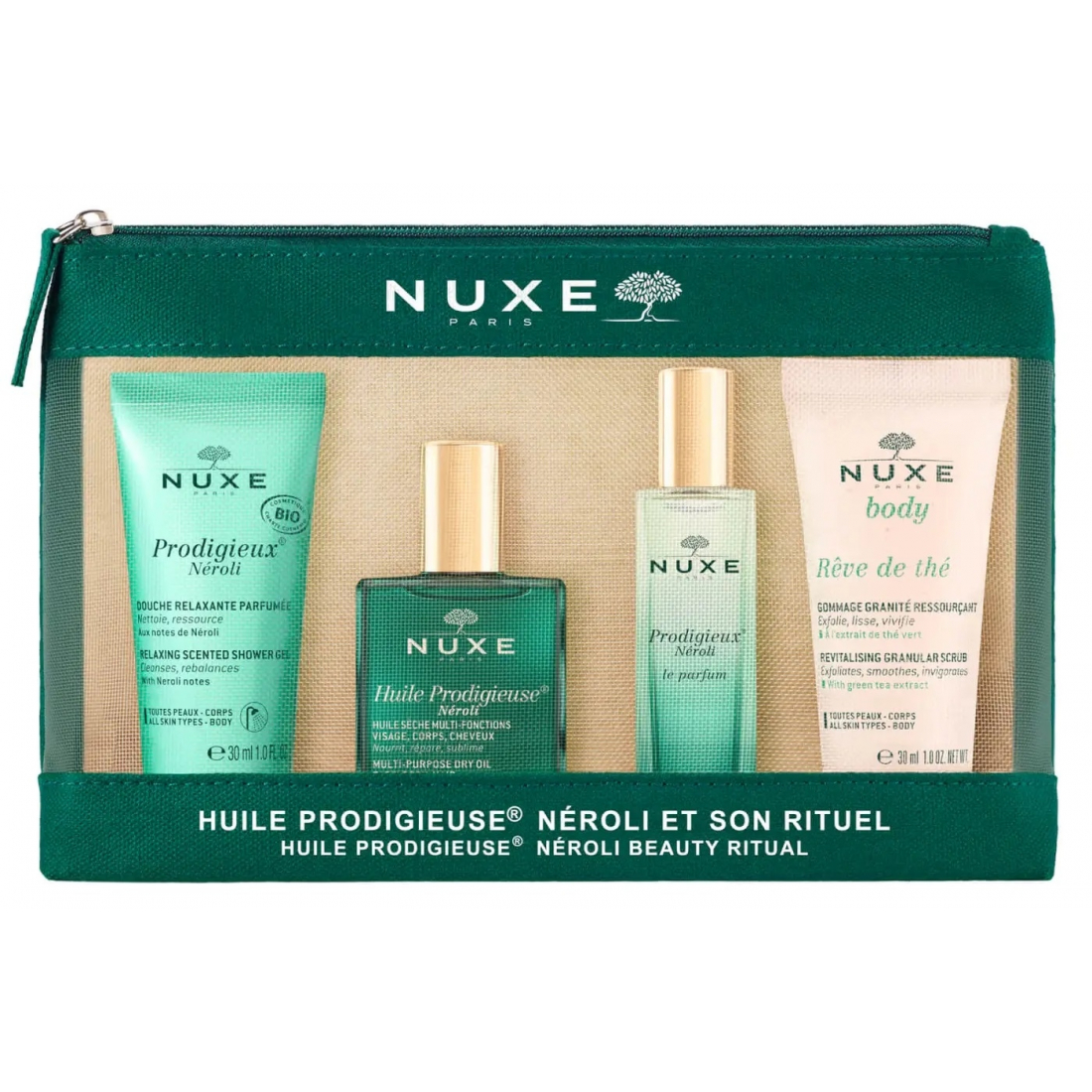 Ensemble de soins du corps 'Huile Prodigieuse® Néroli Beauty Ritual' - 4 Pièces