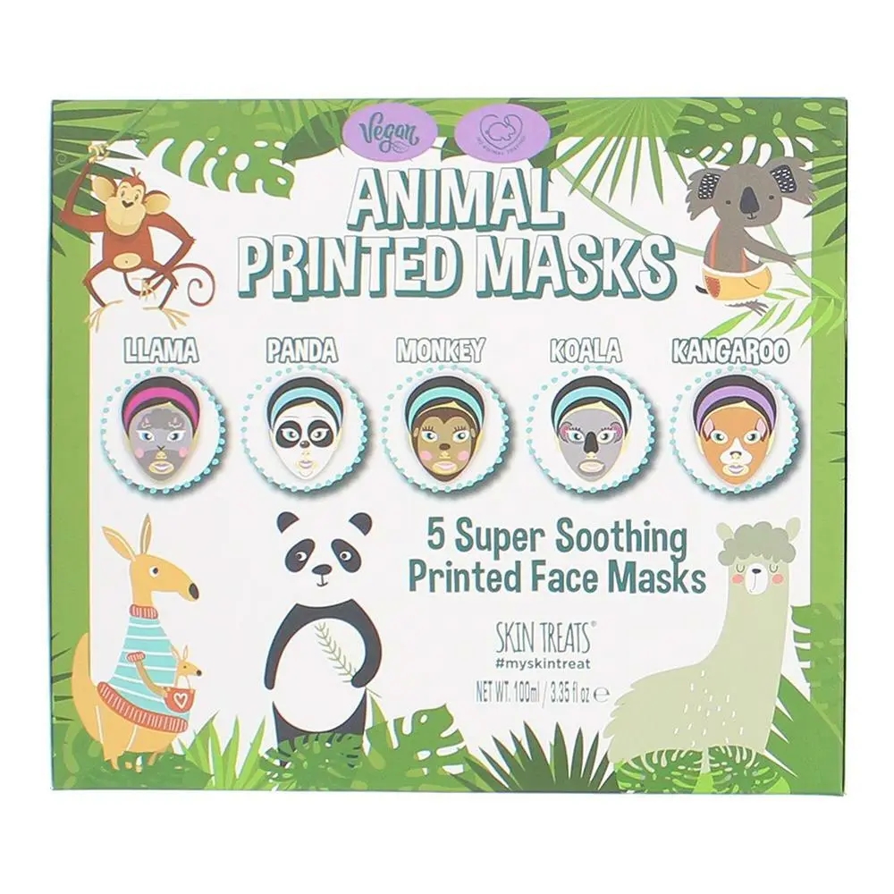 Set de masques 'Animal Printed' - 5 Pièces