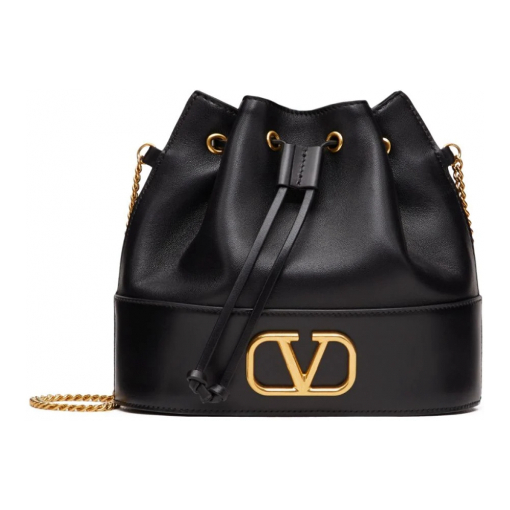 Women's 'VLogo Signature Logo-Plaque' Bucket Bag