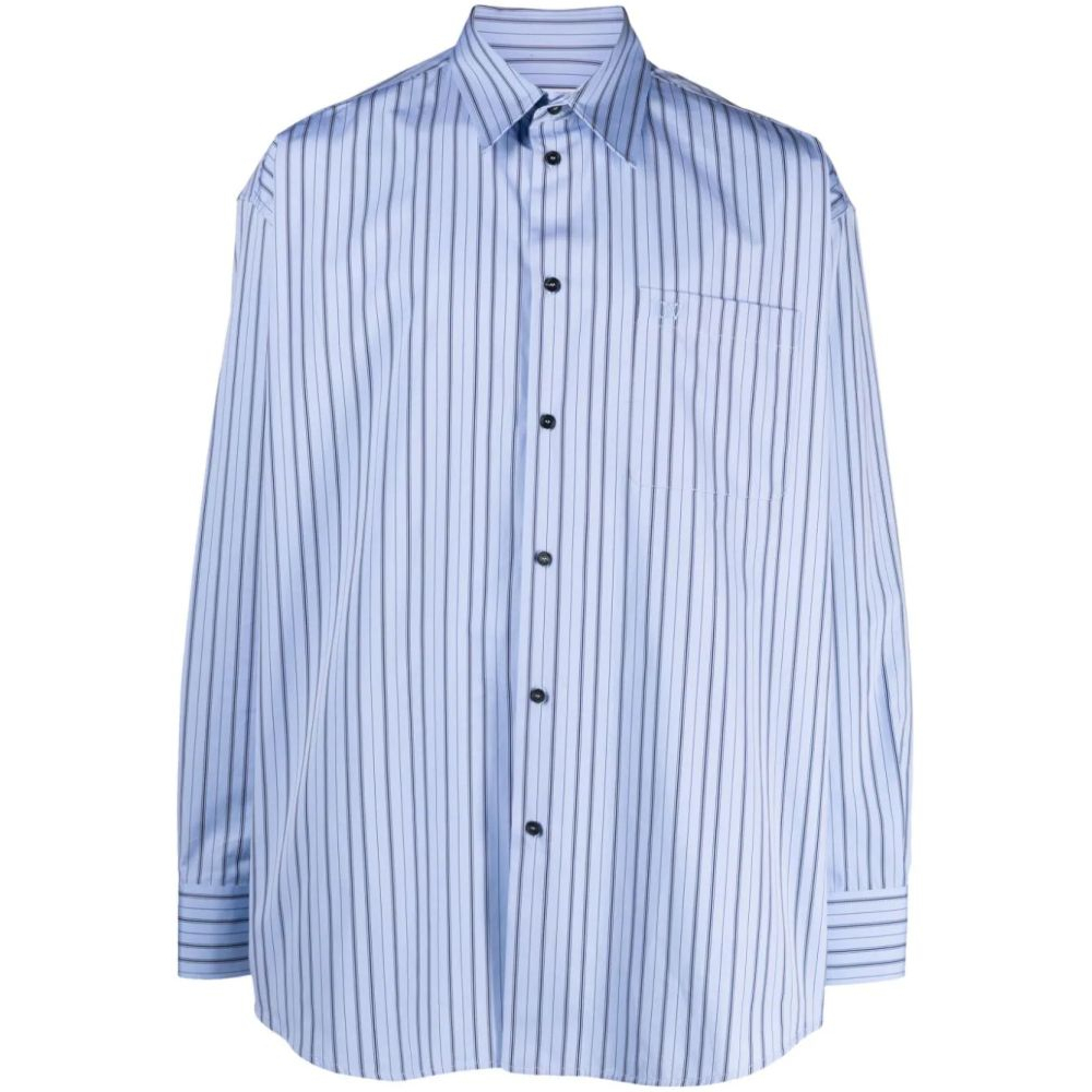 Chemise 'Logo-Embroidered Striped' pour Hommes