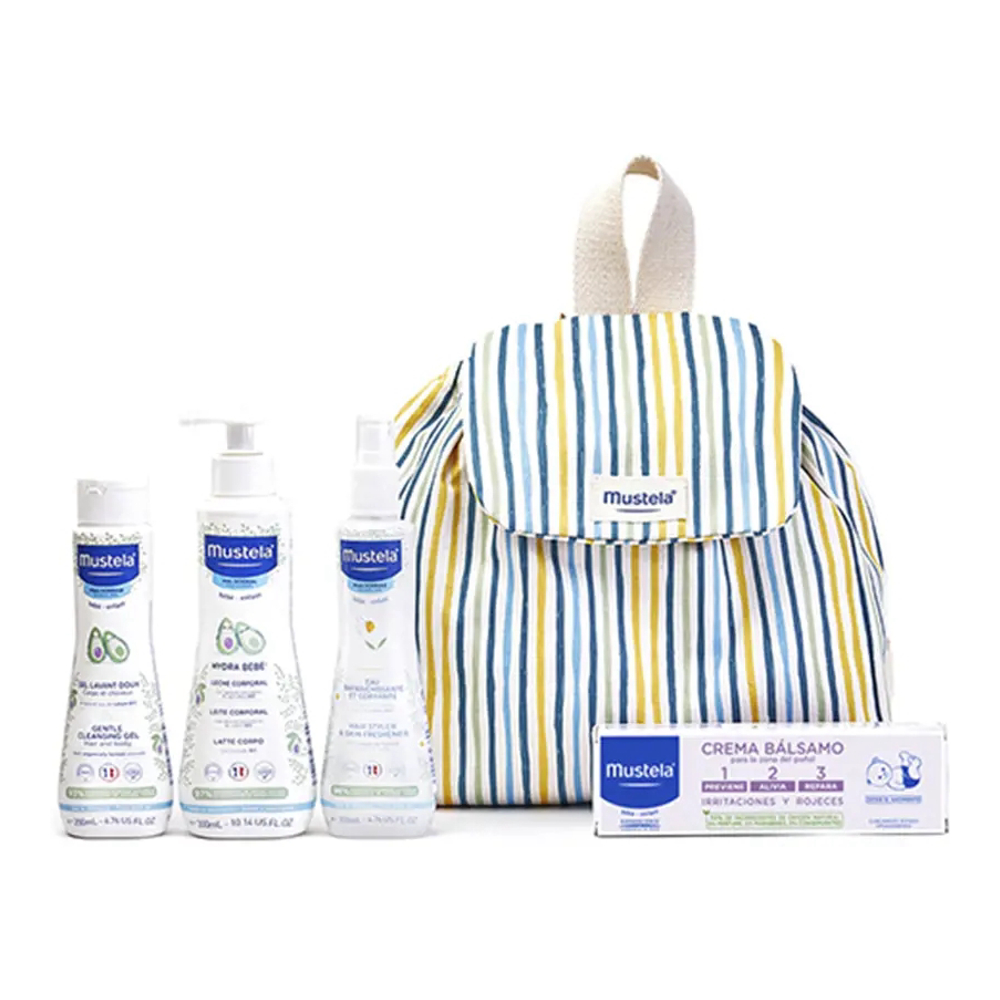 'Little Moments Stripes' Baby Care Set - 5 Pieces