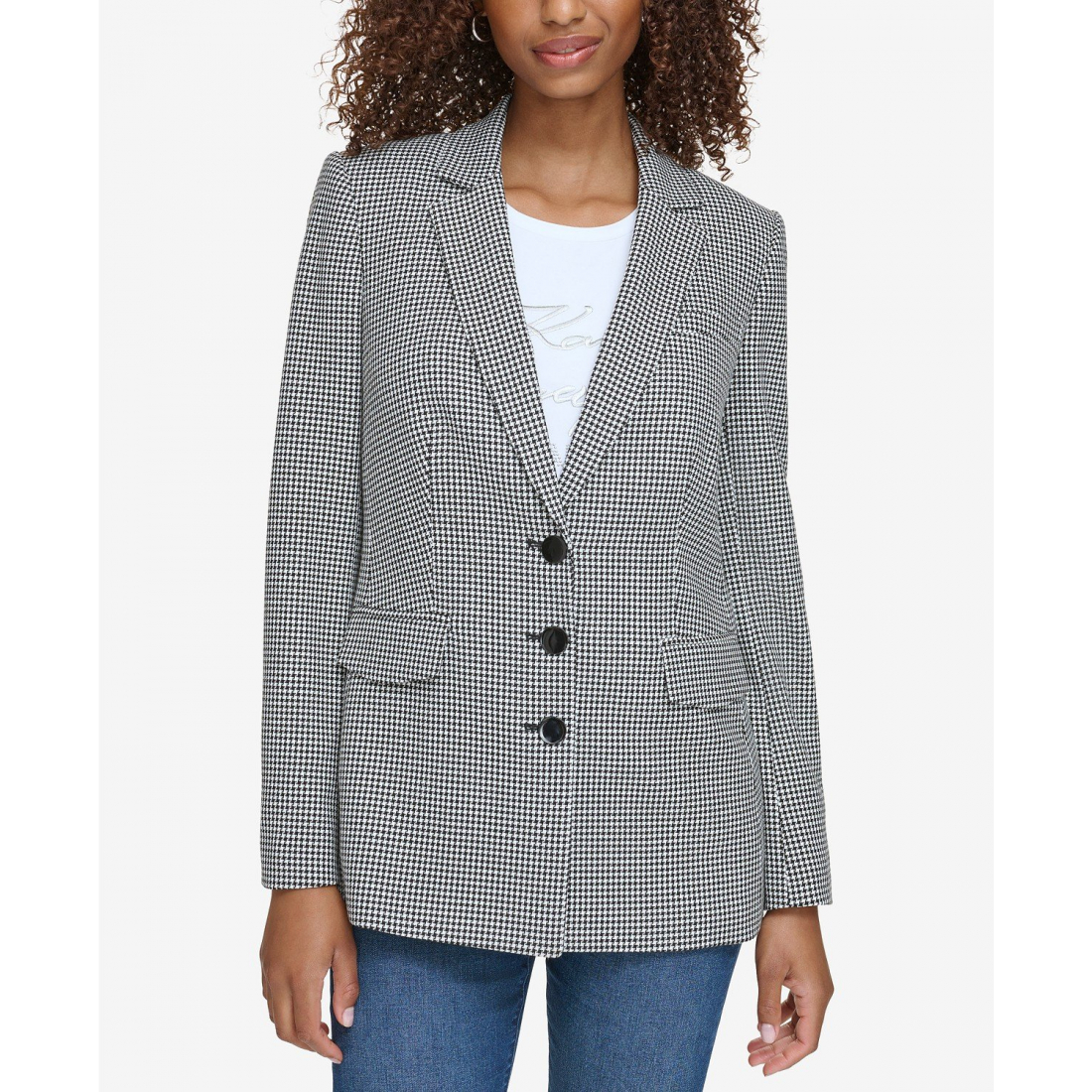 'Houndstooth Blazer' pour Femmes