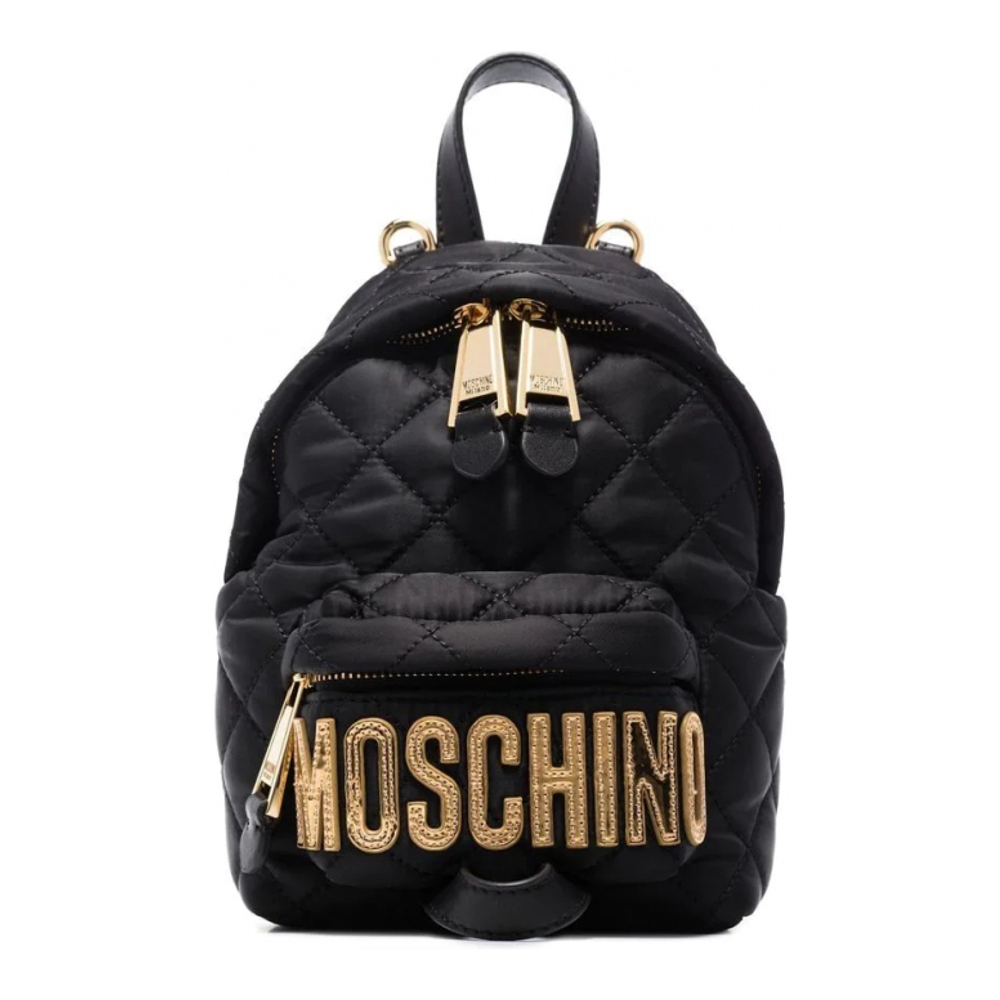 Women's 'Quilted Logo-Plaque' Backpack