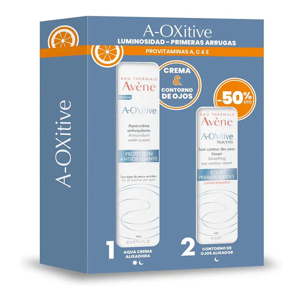 'A-Oxitive Premières Rides Crème & Contour Yeux ' - 2 Pièces