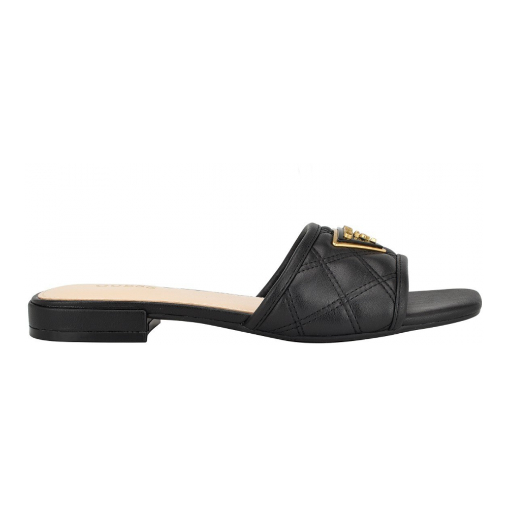 Women's 'Tameli Square Toe Logo Dress' Flat Sandals