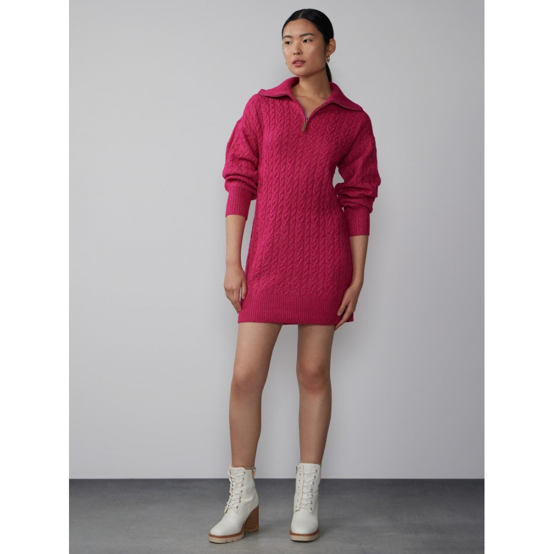 Robe pull 'Long Sleeve Cable Knit' pour Femmes