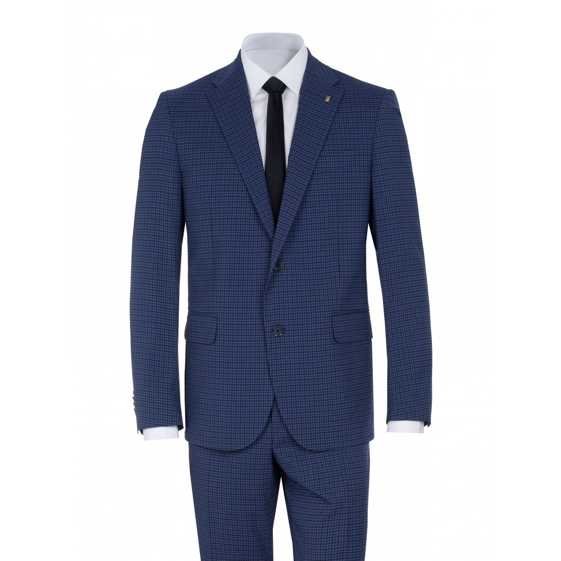 Men's 'Right Gingham Patterned' Suit