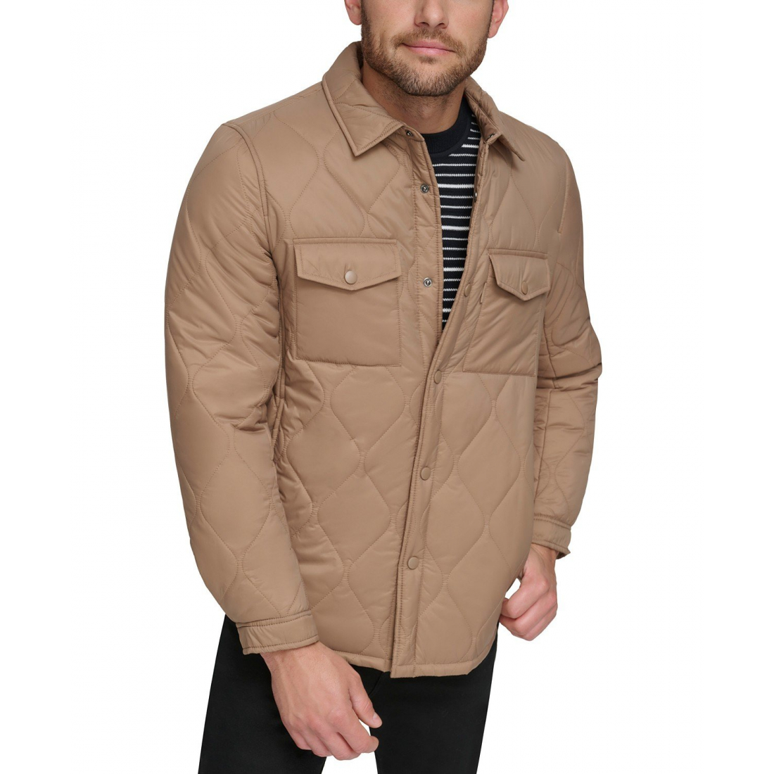 'Onion Quilted Shirt Jacket' Jacke für Herren