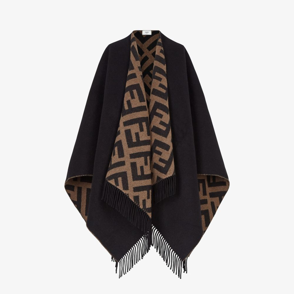 'FF' Cape-Poncho für Damen