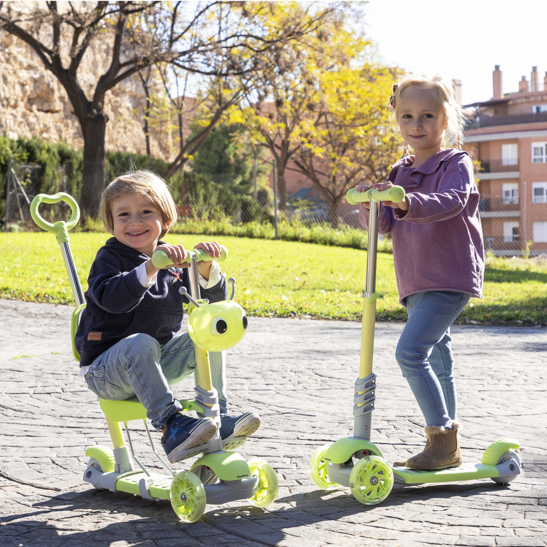 3-in-1 wandelbarer Roller für Kinder Scuvol