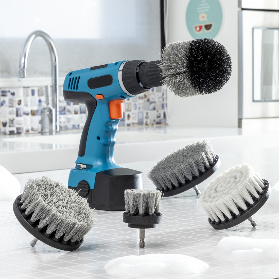 Set Of Cleaning Brushes For Drill Sofklin 5 Units