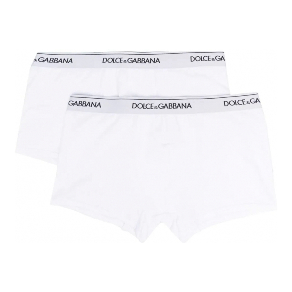 Men's 'Logo-Waist' Boxer Briefs - 2 Pieces