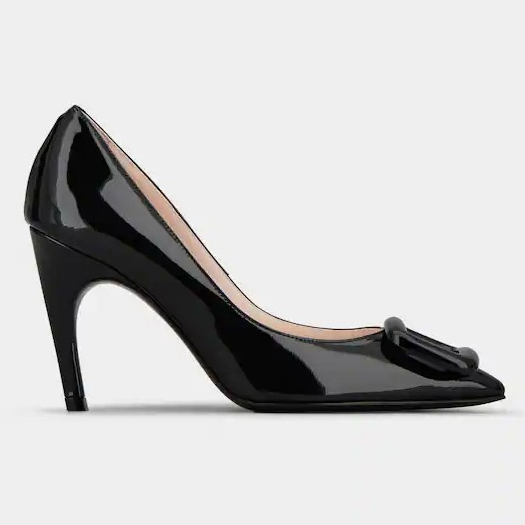 Women's 'Viv' Choc Lacquered Buckle' Pumps