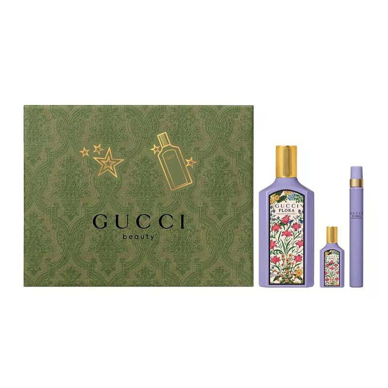 'Gucci Flora Gorgeous Magnolia' Parfüm Set - 3 Stücke