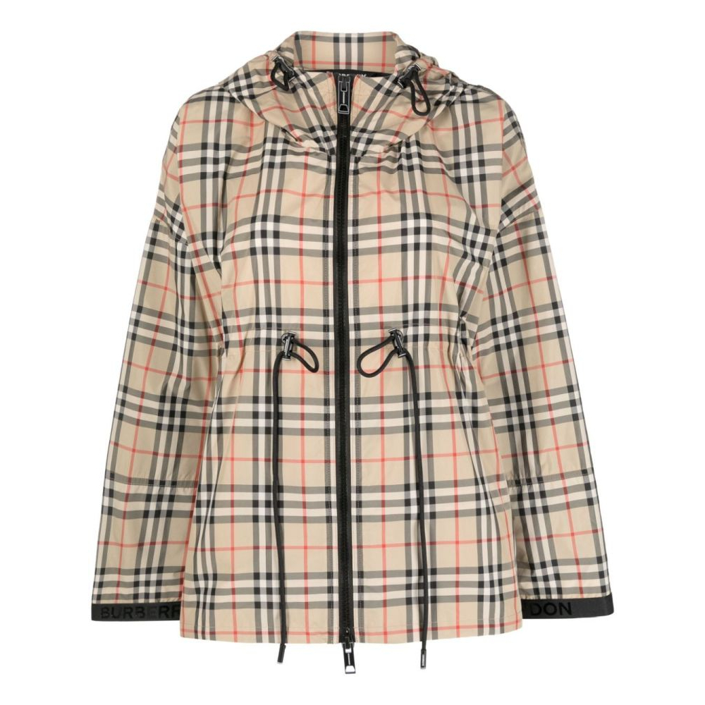 Veste 'Check Hooded' pour Femmes