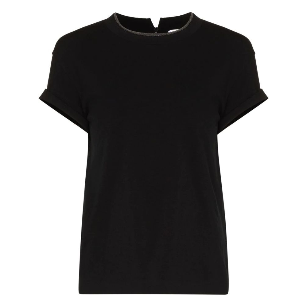 'Monili Chain Embellished' T-Shirt für Damen