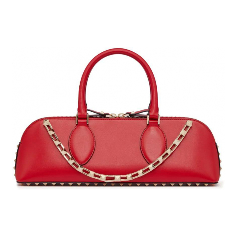 Women's 'Rockstud East West' Top Handle Bag