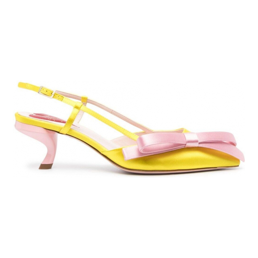 Women's 'Virgule Bow' Slingback Pumps