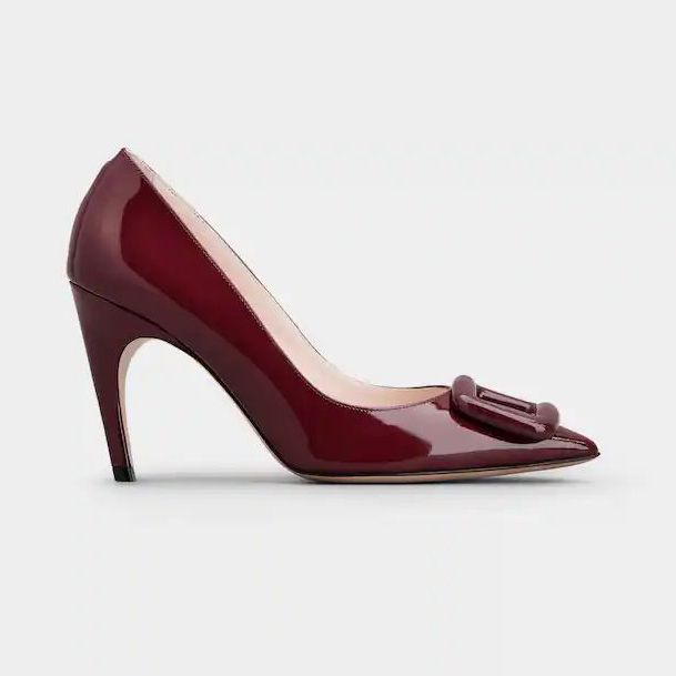 Women's 'Viv' Choc Lacquered Buckle' Pumps